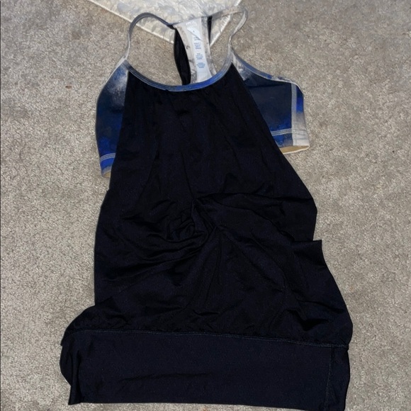 Lululemon Athletica Black and Blue Sports Bra - Picture 1 of 6